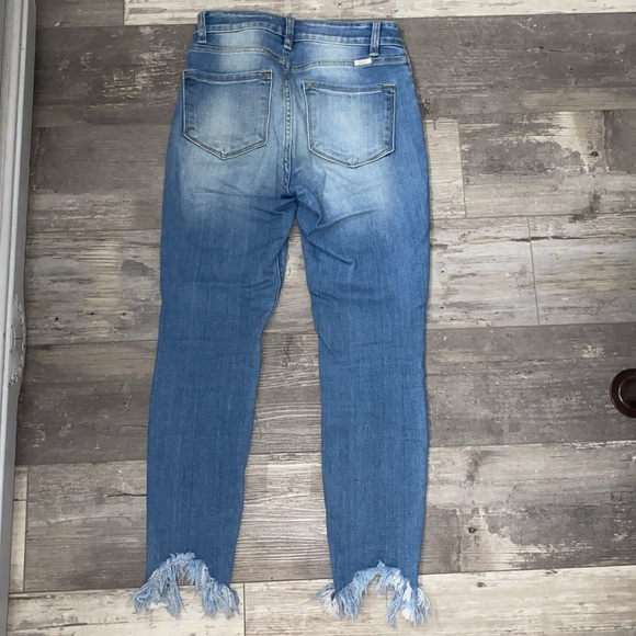 KanCan skinny ripped and frayed skinny jeans size 5/26 - Picture 5 of 5
